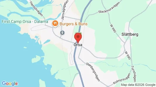 Butikslokaler att hyra i Orsa - Bild från Google Street View