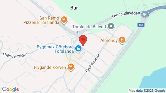 Kontorslokaler att hyra i Västra hisingen - kort over placeringen