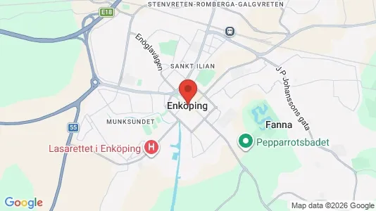 Butikslokaler att hyra i Enköping - Bild från Google Street View