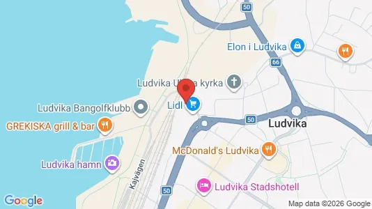 Kontorslokaler att hyra i Ludvika - kort over placeringen
