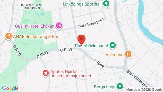 Kontorslokaler att hyra i Linköping - kort over placeringen