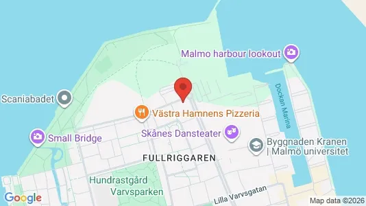 Kontorslokaler att hyra i Malmö Centrum - kort over placeringen