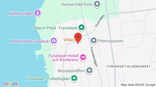 Kontorslokaler att hyra i Piteå - kort over placeringen