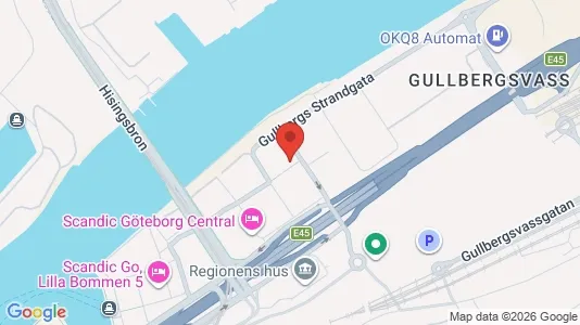 Kontorslokaler att hyra i Göteborg Centrum - kort over placeringen