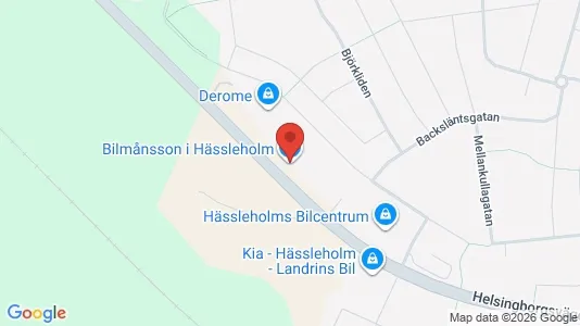 Kontorslokaler att hyra i Hässleholm - kort over placeringen