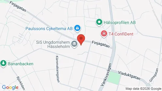 Kontorslokaler att hyra i Hässleholm - kort over placeringen