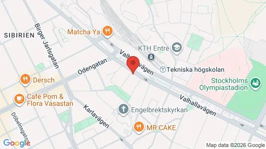 Kontorslokaler att hyra i Östermalm - kort over placeringen
