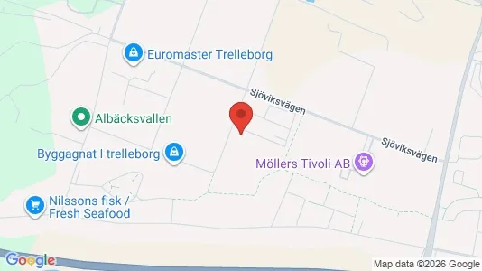 Kontorslokaler att hyra i Trelleborg - kort over placeringen