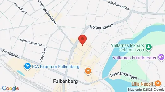 Kontorslokaler att hyra i Falkenberg - Bild från Google Street View