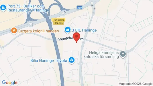 Kontorslokaler att hyra i Haninge - kort over placeringen