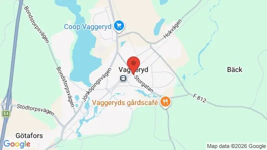 Kontorslokaler att hyra i Vaggeryd - kort over placeringen
