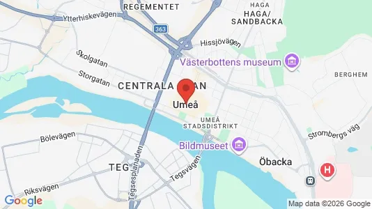 Butikslokaler att hyra i Umeå - Bild från Google Street View