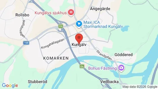 Kontorslokaler att hyra i Kungälv - Bild från Google Street View