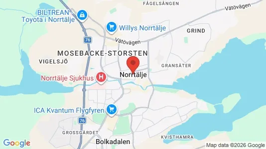 Kontorslokaler att hyra i Norrtälje - Bild från Google Street View