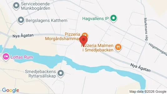 Kontorslokaler att hyra i Smedjebacken - kort over placeringen