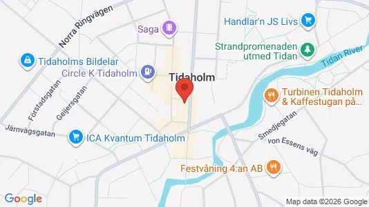 Kontorslokaler att hyra i Tidaholm - Bild från Google Street View