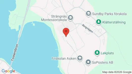 Kontorslokaler att hyra i Strängnäs - kort over placeringen
