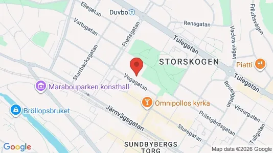 Kontorslokaler att hyra i Sundbyberg - kort over placeringen