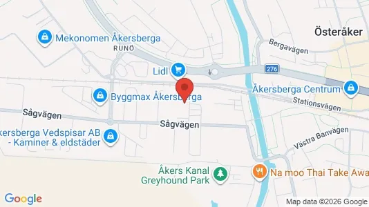 Kontorslokaler att hyra i Österåker - Bild från Google Street View