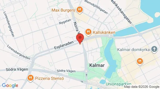 Kontorslokaler att hyra i Kalmar - kort over placeringen
