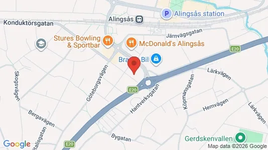 Kontorslokaler att hyra i Alingsås - Bild från Google Street View