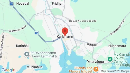 Kontorslokaler att hyra i Karlshamn - Bild från Google Street View