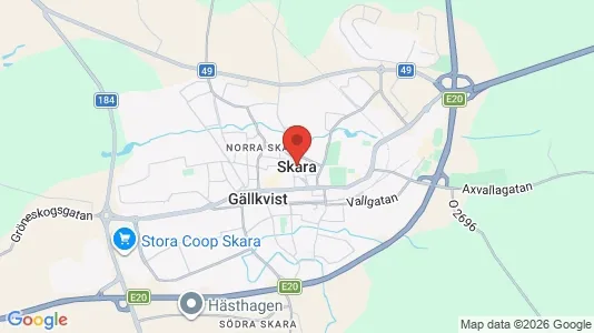 Kontorslokaler att hyra i Skara - Bild från Google Street View