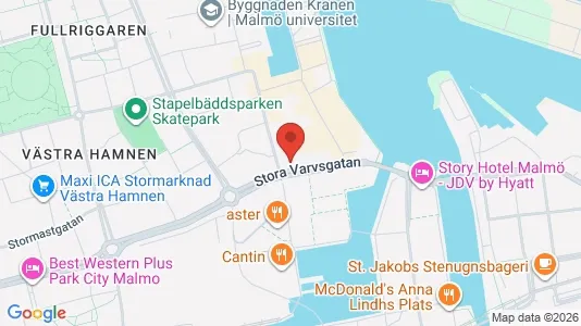 Kontorslokaler att hyra i Malmö Centrum - Bild från Google Street View