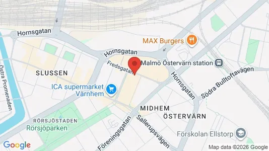 Kontorslokaler att hyra i Malmö Centrum - Bild från Google Street View