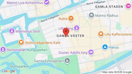 Kontorslokaler att hyra i Malmö Centrum - kort over placeringen