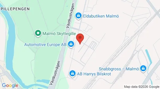 Kontorslokaler att hyra i Malmö Centrum - kort over placeringen