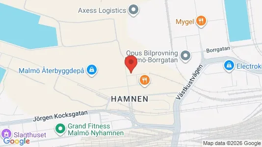 Kontorslokaler att hyra i Malmö Centrum - kort over placeringen