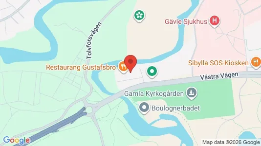 Kontorslokaler att hyra i Gävle - kort over placeringen