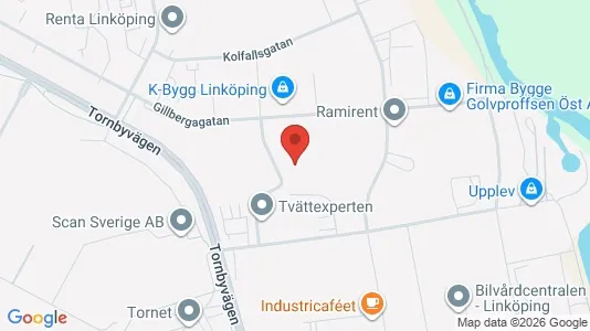 Kontorslokaler att hyra i Linköping - kort over placeringen