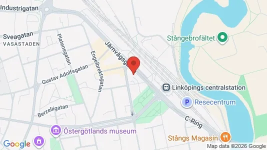 Kontorslokaler att hyra i Linköping - kort over placeringen
