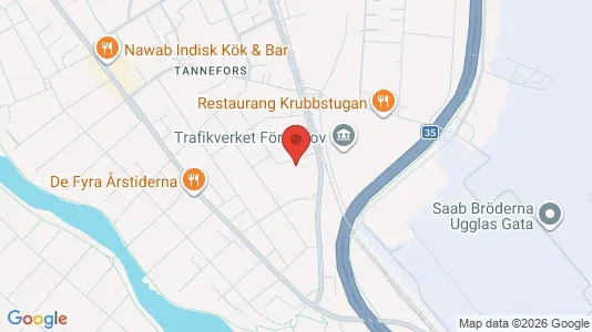 Kontorslokaler att hyra i Linköping - kort over placeringen