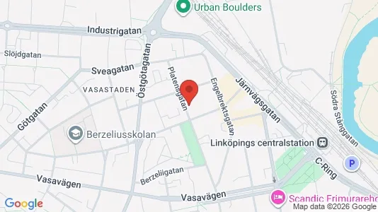 Kontorslokaler att hyra i Linköping - kort over placeringen