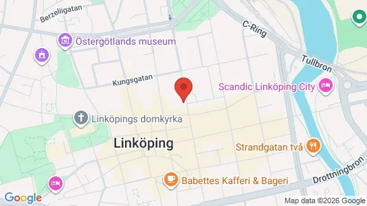 Kontorslokaler att hyra i Linköping - kort over placeringen