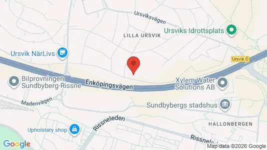 Lagerlokaler att hyra i Sundbyberg - kort over placeringen