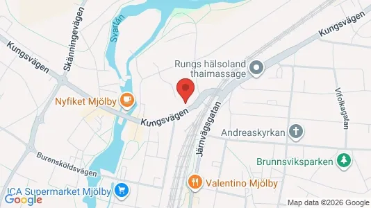 Kontorslokaler att hyra i Mjölby - Bild från Google Street View