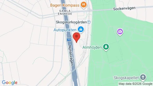 Kontorslokaler att hyra i Söderort - kort over placeringen