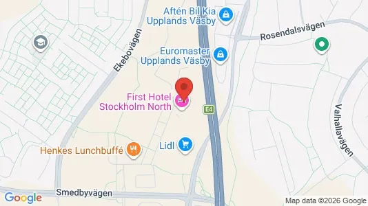 Kontorslokaler att hyra i Upplands Väsby - kort over placeringen