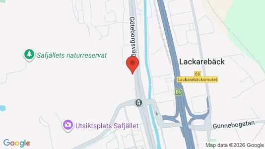 Kontorslokaler att hyra i Mölndal - kort over placeringen