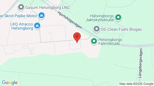 Kontorslokaler att hyra i Helsingborg - kort over placeringen
