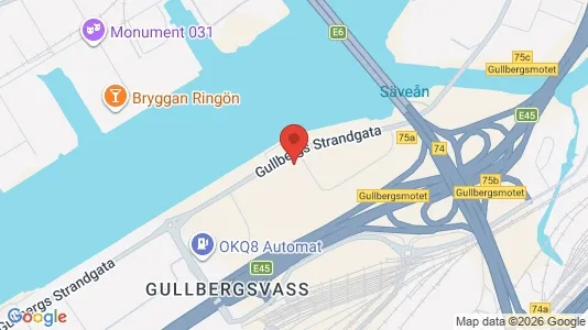 Kontorslokaler att hyra i Göteborg Centrum - kort over placeringen