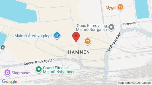 Kontorslokaler att hyra i Malmö Centrum - kort over placeringen