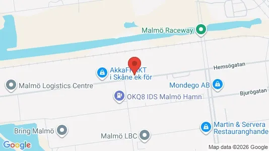 Kontorslokaler att hyra i Malmö Centrum - kort over placeringen