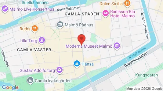 Kontorslokaler att hyra i Malmö Centrum - kort over placeringen