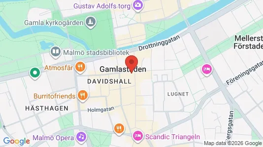 Kontorslokaler att hyra i Malmö Centrum - kort over placeringen