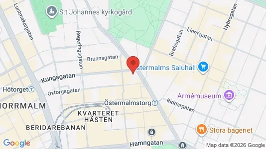 Kontorslokaler att hyra i Stockholm Innerstad - kort over placeringen